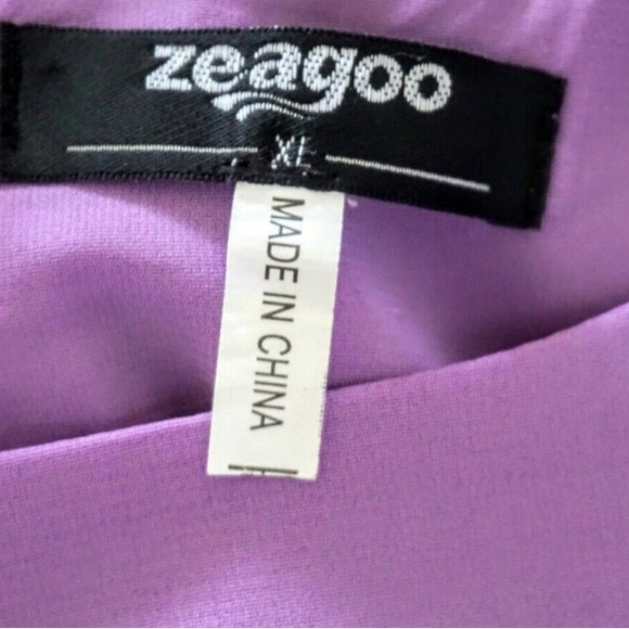 Cute Lightweight Fit & Flare Dress, Color: Lavender Size: XL - Picture 5 of 6